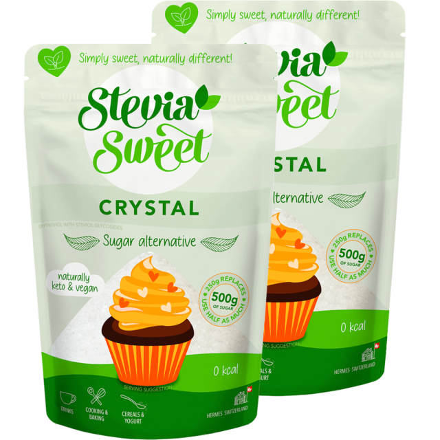 Crystal pack duo avec érythritol & glycosides de stéviol