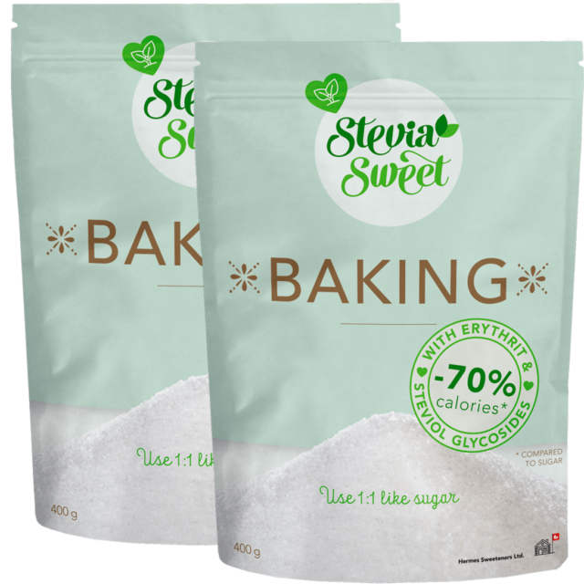 Backzucker Duo-Pack mit 70% weniger Kalorien