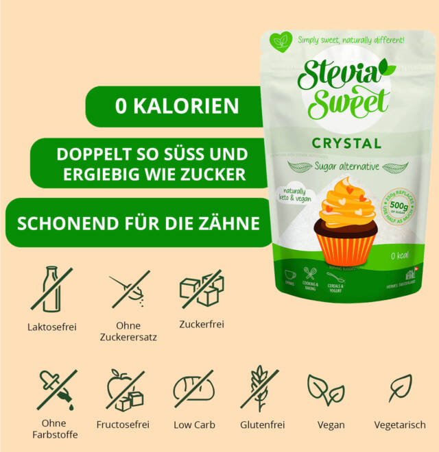 Crystal avec érythritol & glycosides de stéviol